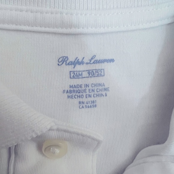 White Baby Ralph Lauren shirt. Size 24 months - Picture 4 of 4